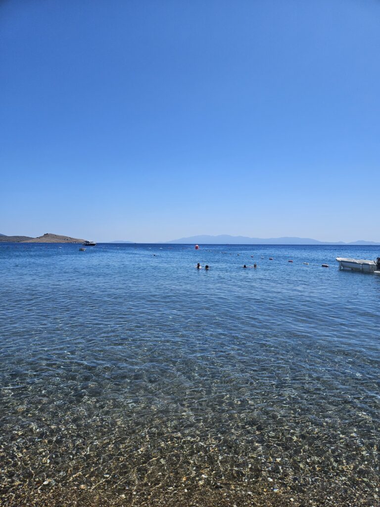 Crystal blue waters on Gümbet Beach