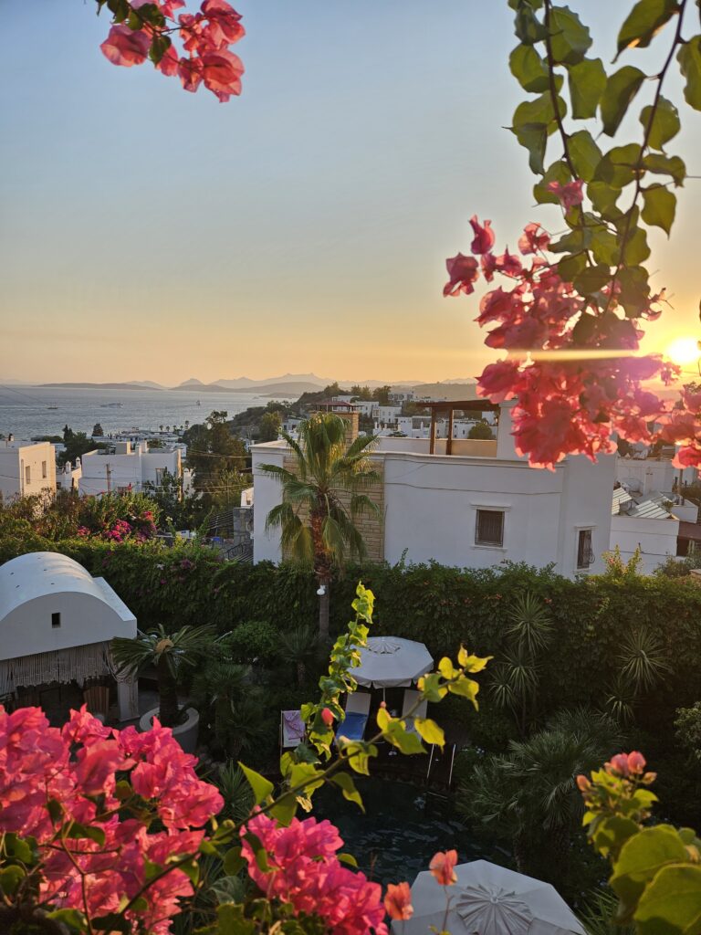 Sunset from Bodrum accommodation