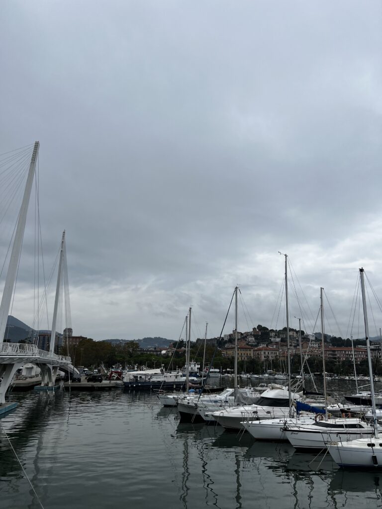 La Spezia harbour with yachts